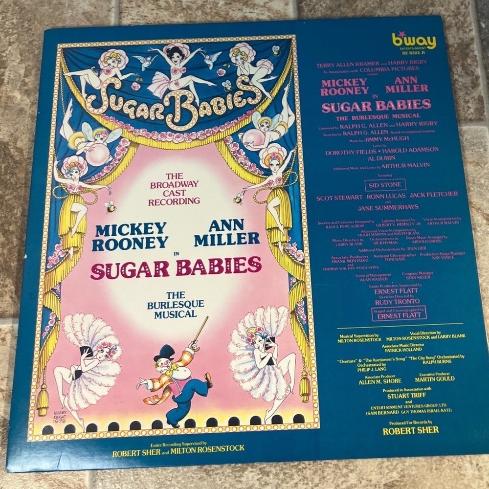 Sugar Babies The Broadway Musical Original Cast Recording Vinyl LP Record